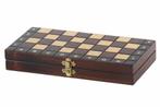 Luxe houten schaakset + Backgammon + Checkers Schoolformaat, Hobby en Vrije tijd, Gezelschapsspellen | Bordspellen, Verzenden