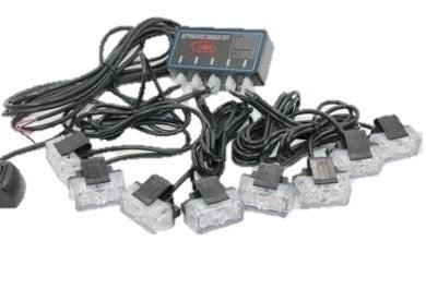 WIT bumper flitsers 8 X 2 LED zwaailicht 12v, Auto diversen, Tuning en Styling, Ophalen of Verzenden