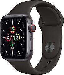 Apple Watch SE 40 mm kast van spacegrijs aluminium met zwart, Telecommunicatie, Overige Telecommunicatie, Gebruikt, Verzenden