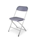 Klapstoel kunststof MILOS lichtgrijs frame - antraciet zi..., Huis en Inrichting, Stoelen, Verzenden, Nieuw