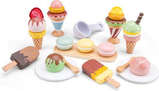 Woet® Houten IJsjes Speelgoed - 25-delige Kleurijke Speelse, Kinderen en Baby's, Speelgoed | Educatief en Creatief, Nieuw, Verzenden