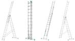 Uitschuifbare ladder - multifunctionele trapladder - 9,30 m, Doe-het-zelf en Verbouw, Ladders en Trappen, Ophalen of Verzenden