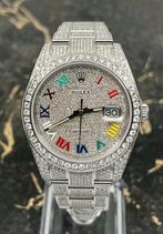 Rolex Datejust 41 - Nieuw color 126300 - Iced Out - Diamonds, Sieraden, Tassen en Uiterlijk, Horloges | Heren, Staal, Polshorloge