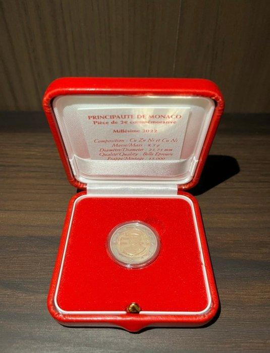 Monaco. 2 Euro 2022 Albert Ier Proof, Postzegels en Munten, Munten | Europa | Euromunten