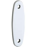 Vulplaat tbv raamsluiting 3 mm ovaal glans chroom, Doe-het-zelf en Verbouw, Glas en Ramen, Verzenden, Nieuw