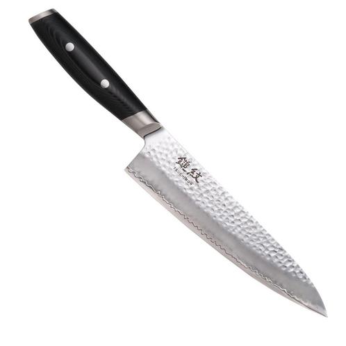 Yaxell Tsuchimon Koksmes 20 cm - VG10 Staal - Gehamerd Le..., Huis en Inrichting, Keuken | Bestek, Nieuw, Ophalen of Verzenden