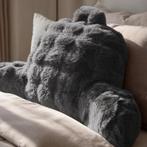 Comfortabel rugkussen Pom Pom Fur - antraciet - 34 x 50 cm, Huis en Inrichting, Verzenden, Nieuw, Grijs