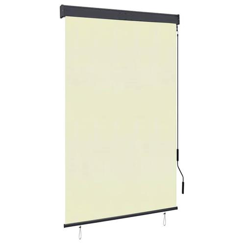 Rolgordijn Buiten 120x250 Creme - Retourdeal - 40% Korting!, Tuin en Terras, Zonneschermen, Minder dan 250 cm, Nieuw, Screen, 150 tot 300 cm