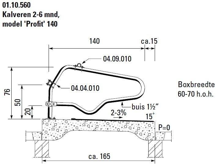 Ligbox model Spinder Profit voor kalveren 2-6 mnd, Dieren en Toebehoren, Runderen