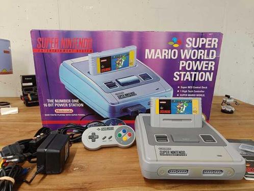 Super Nintendo Starter Pack - Super Mario World Edition, Spelcomputers en Games, Spelcomputers | Nintendo Super NES, Zo goed als nieuw