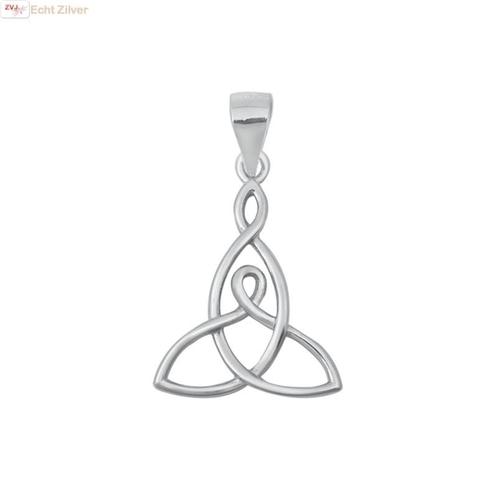 925 Zilveren keltische love knot hanger moeder dochter, Sieraden, Tassen en Uiterlijk, Kettinghangers, Nieuw, Verzenden