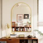 Staande spiegel XL- 91x61 cm hoog - gebogen - aluminium, Huis en Inrichting, Woonaccessoires | Spiegels, Verzenden, Nieuw