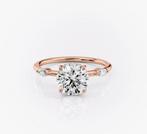 Verlovingsring - 14 karaat Roségoud - 1.43ct. tw. Diamant, Sieraden, Tassen en Uiterlijk, Antieke sieraden