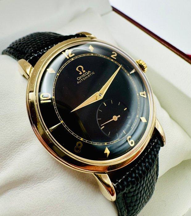 Omega - Automatic Hammer Bumper Jumbo - Blac Gilit Dial -, Sieraden, Tassen en Uiterlijk, Horloges | Heren