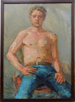 Voziyanov Alexey Alexandrovich (1973) - Ritratto maschile, Antiek en Kunst, Kunst | Schilderijen | Klassiek