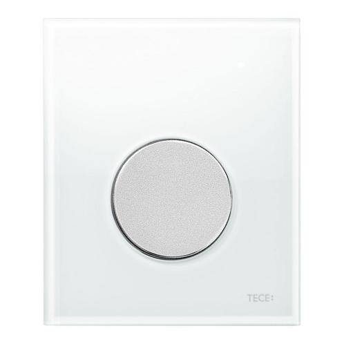 Urinoir Bedieningsplaat TECE Loop Glas Wit 10,4x12,4 cm (met, Doe-het-zelf en Verbouw, Sanitair, Overige typen, Nieuw, Chroom