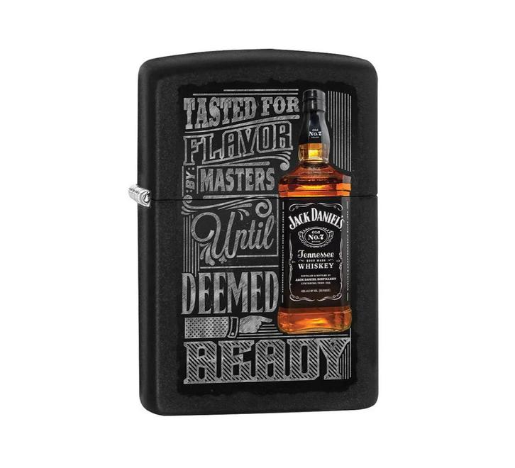 Zippo Ready Zwart Jack Daniel's, Verzamelen, Rookartikelen, Aanstekers en Luciferdoosjes, Aansteker, Verzenden