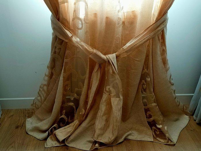 gordijn - Gordijnstof - 358 cm - 255 cm - gordijn, Antiek en Kunst, Antiek | Kleden en Textiel