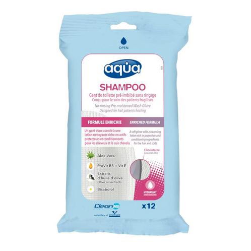 Aqua® Shampoo washandjes 9929200 - 12 stuks, Huis en Inrichting, Schoonmaakartikelen, Verzenden