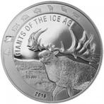 Ghana Giants of the Ice Age 1 oz 2019 Giant Deer, Postzegels en Munten, Munten | Afrika, Verzenden, Overige landen, Losse munt