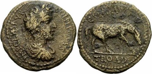 180-192 Commodus Alexandria Troas Bronze Col Avg Troad Pf..., Postzegels en Munten, Munten | Europa | Niet-Euromunten, Verzenden
