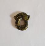 Oud-Chinees Turkoois XS Varken Draak Kraal Talisman - 23 mm