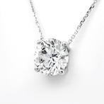 Hanger - 14 karaat Witgoud, F/VS1 - 2.07ct. tw. Diamant, Sieraden, Tassen en Uiterlijk, Antieke sieraden