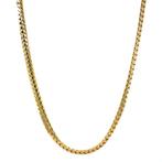 Gouden gourmet choker 45.5 cm 14 karaat, Verzenden, Zo goed als nieuw, Goud, Goud