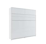 Murphy Horizontaal Opklapbed 160x200 met Opzetkast - Wit, Verzenden, Nieuw