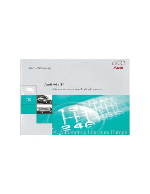 1998 AUDI A4 & S4 INSTRUCTIEBOEKJE NEDERLANDS, Auto diversen, Handleidingen en Instructieboekjes