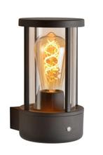Lucide LORI - Wandlamp Buiten Ø 12 cm E27 IP44 Antraciet, Verzenden, Nieuw, Aluminium