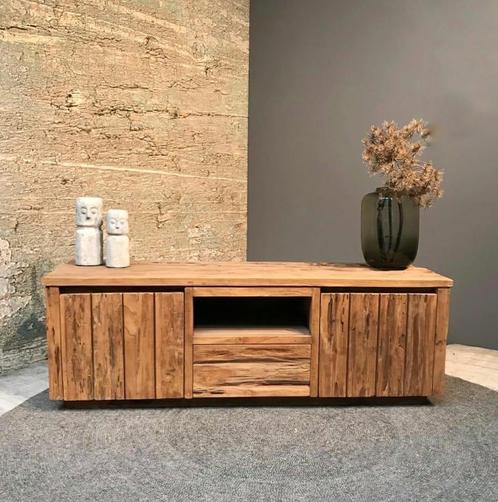 Bridge 2 Deurs 1 Lade TV Kast Teak 150, Huis en Inrichting, Kasten | Ladekasten, Nieuw, Ophalen of Verzenden