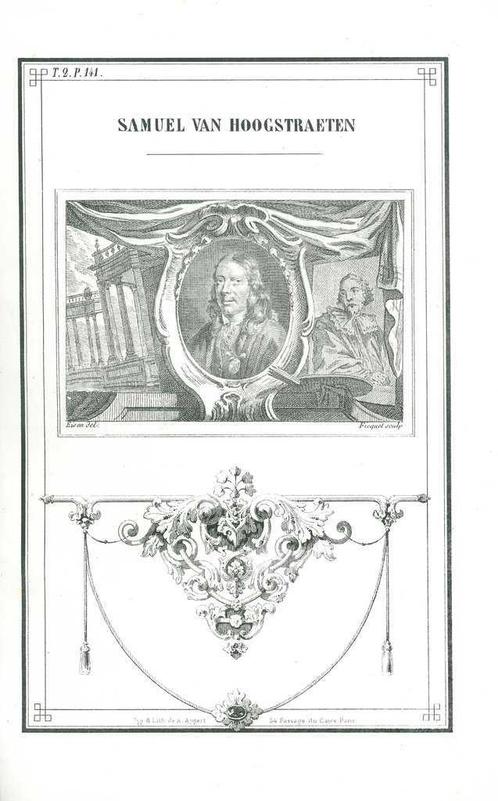 Portrait of Samuel van Hoogstraten, Antiek en Kunst, Kunst | Etsen en Gravures