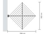Brabantia WallFix Wanddroogrek - met Opberg-/Beschermbox -, Verzenden, Zo goed als nieuw