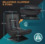 Relax Lounger Aberdeen Stof Zwart (Meubelen, Interieur), Verzenden, Nieuw