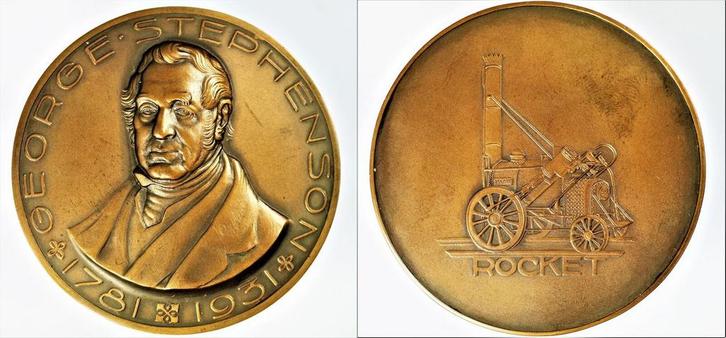 Penning 1931, Stoommachine 150 jaar (1781) Kon Begeer, Postzegels en Munten, Penningen en Medailles, Verzenden