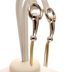 Bicolor gouden oorstekers; Cetas (Oorbellen), Sieraden, Tassen en Uiterlijk, Oorbellen, Ophalen of Verzenden, Gebruikt, Overige kleuren