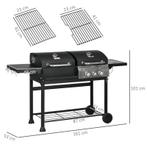 TRUUSK Gasgrill BBQ-grill, Inclusief Thermometer, Warmhoudpl, Tuin en Terras, Verzenden, Nieuw, TRUUSK
