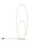 Design vloerlamp beige incl. LED 3-staps dimbaar - Boomerang, Huis en Inrichting, Lampen | Vloerlampen, Nieuw, Design, 100 tot 150 cm