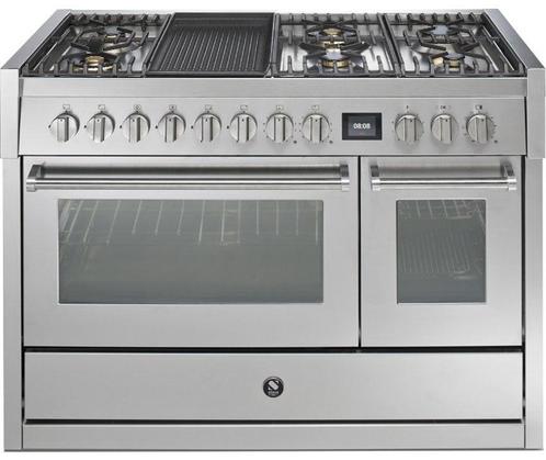 Steel fornuis Genesi 120 - Gas fornuis | GQ12SF 6M, Witgoed en Apparatuur, Fornuizen, Nieuw, Energieklasse A of zuiniger, Ophalen of Verzenden