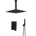 Zwarte douche plafond aansluiting, Verzenden, Nieuw, Douche