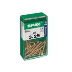Spax Houtschroef 3.0x25mm - Phillips Z1 - 25 stuks, Doe-het-zelf en Verbouw, IJzerwaren en Bevestigingsmiddelen, Verzenden, Nieuw
