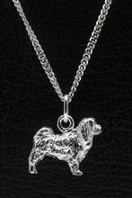 Zilveren Japanse spaniel ketting hanger - groot, Verzenden, Nieuw