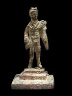 Oud-Romeins - God Mercurius in brons op zijn originele