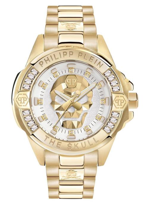Philipp Plein PWNAA0722 The $kull Genderless horloge 41 mm, Sieraden, Tassen en Uiterlijk, Horloges | Heren, Staal, Nieuw, Staal