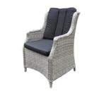 Darwin Bergamo dining tuinset 180x100xH75 cm 5-delig wit, Tuin en Terras, Ophalen of Verzenden, Nieuw, Wicker