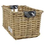 Wicked Rieten Fietsmand XL Black Diamonds naturel, Fietsen en Brommers, Verzenden, Nieuw
