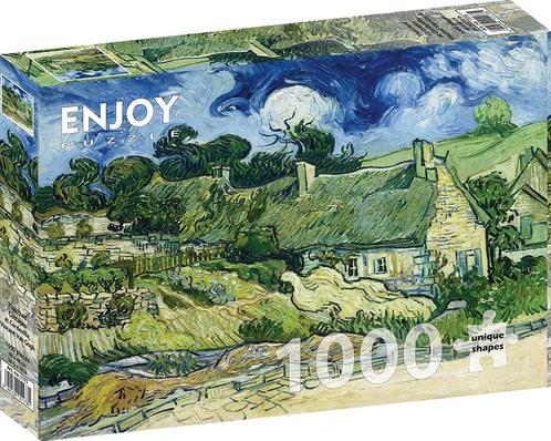 Vincent Van Gogh - Rieten Huisjes in Cordevillee Puzzel, Hobby en Vrije tijd, Denksport en Puzzels, Nieuw, Verzenden