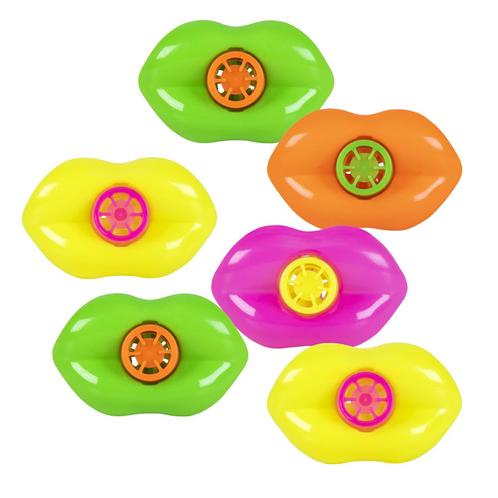 Uitdeelcadeautjes Lipfluitjes 4cm 6st, Hobby en Vrije tijd, Feestartikelen, Nieuw, Verzenden