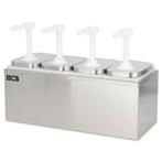 HCB Sauspomp - 4 x 2 liter - RVS, Verzenden, Nieuw in verpakking, Overige typen